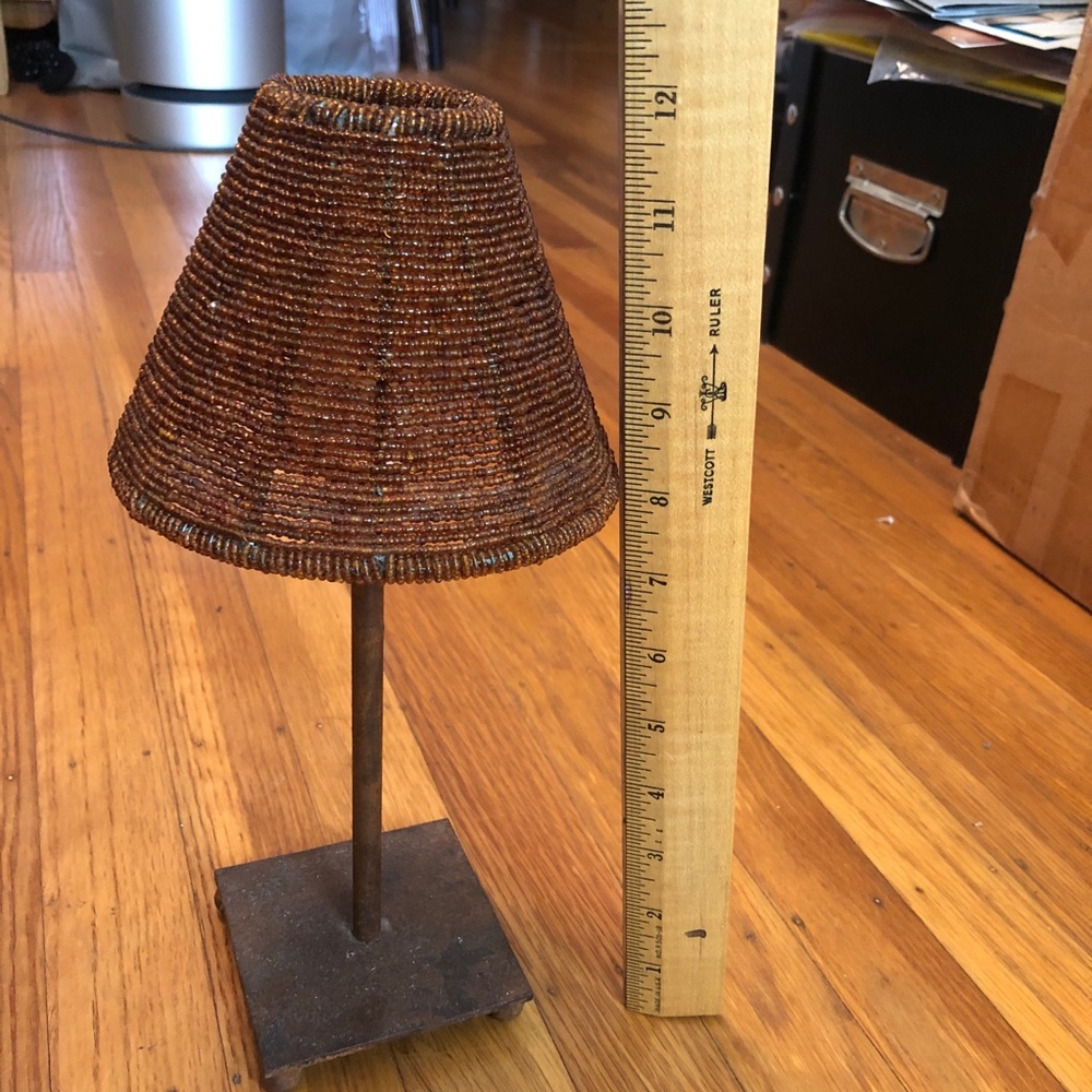 Beaded Shades and Candlesticks